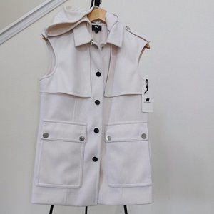 New W by Worth White Vest Jacket